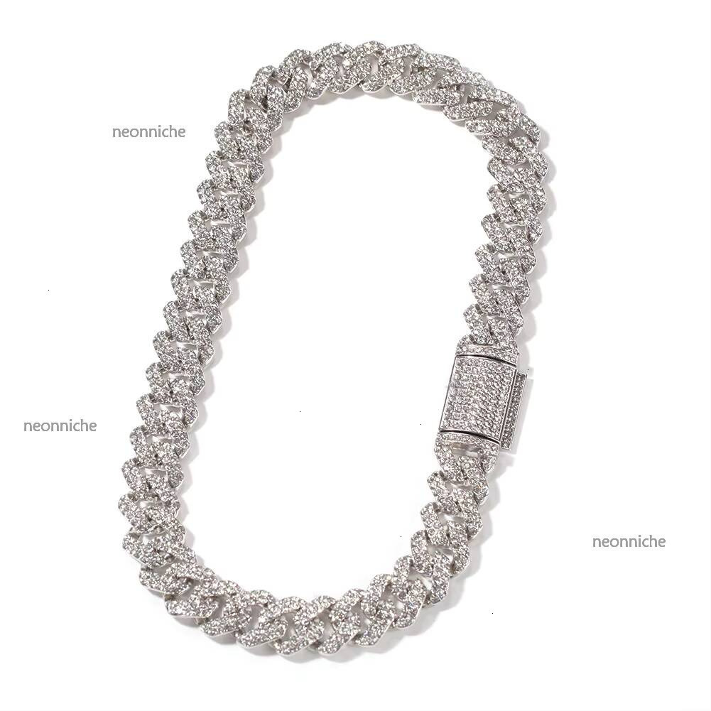 New Trendy 20mm Two Tone Miami Men's Hip Hop Gold Plated Cuban Link Chain Necklace