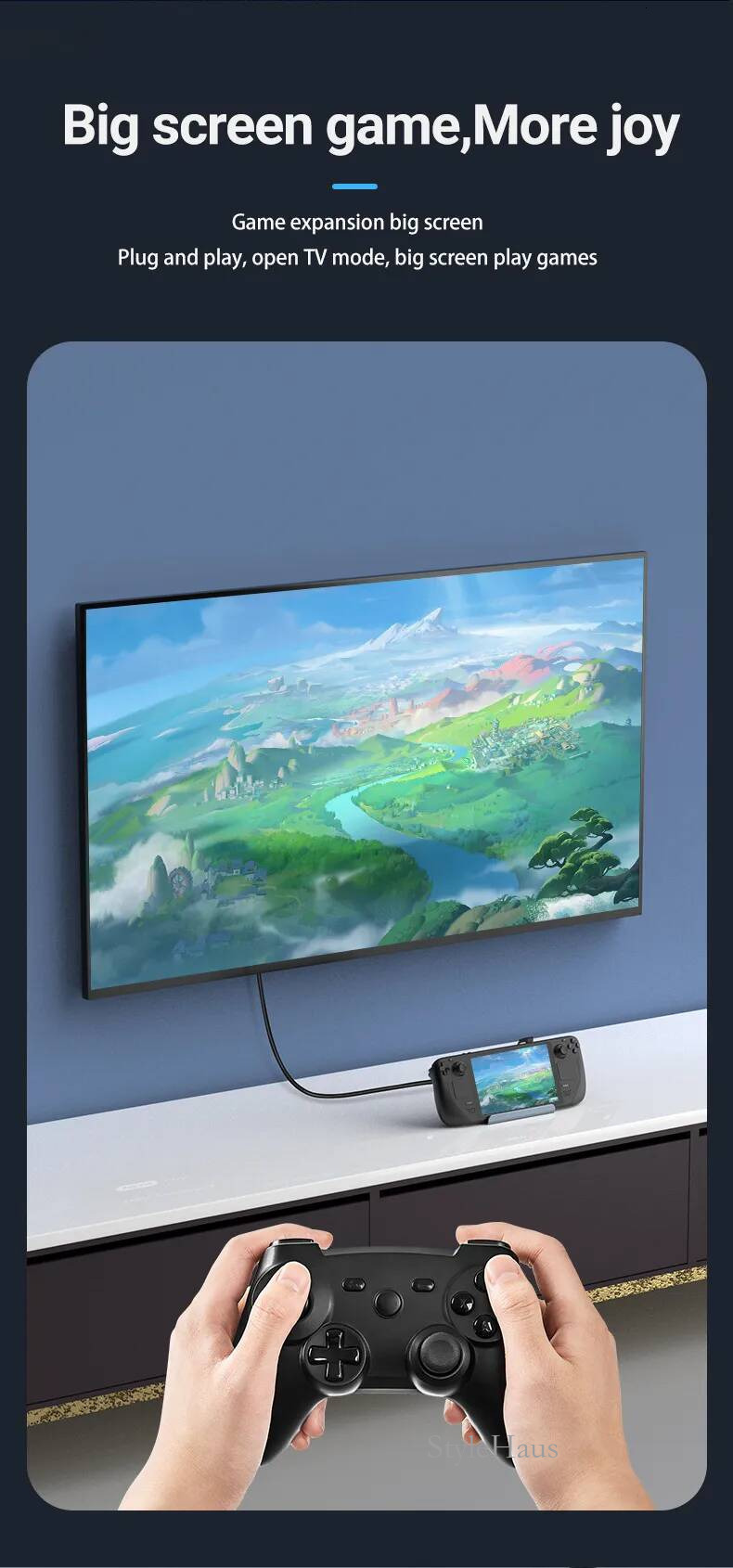 Docking Station Compatible 6 in 1 Steam Deck Dock with HDMI 2.0 4K 60Hz Gigabit Ethernet 3 A 3.0 and 100W USB C Charging Port by kimistore7