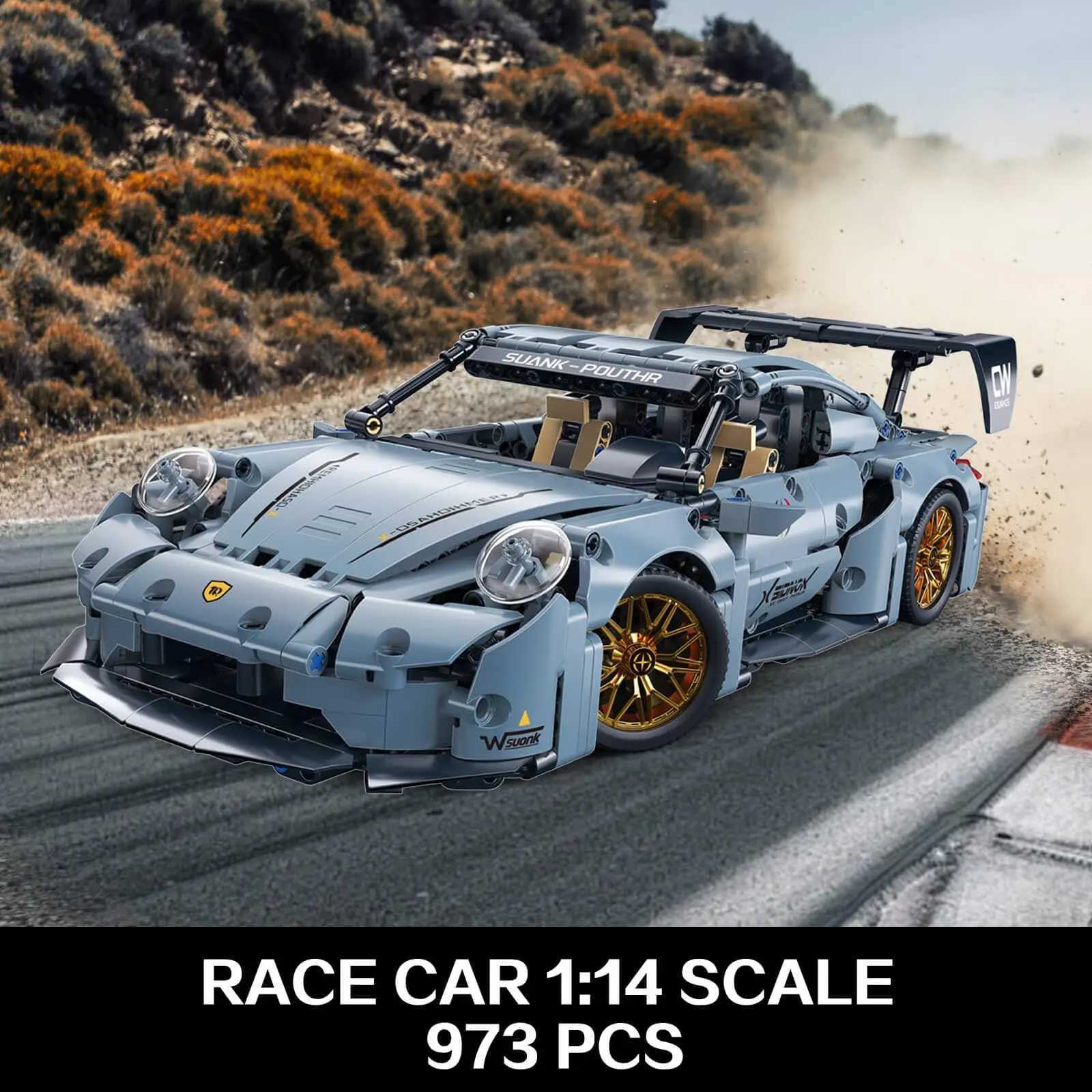 TOYLINX Sports Race Car Building Set Kit for Boys Adults 114 MOC Toys Racing Model Car Kits Birthday Gift for Boys Kids J251129