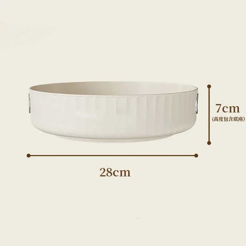 360Degree Rotatable Round Tray Countertop Multi Purpose Storage Tray Rotating Storage Rack Kitchen Storage Bathroom Organization Y251129