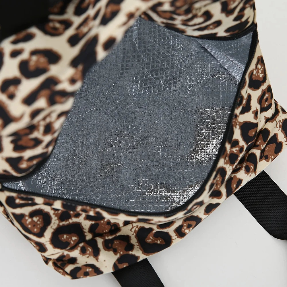 Thickened Nylon Fabric Lunch Bag with Aluminum Foil Inner Large Capacity Portable Lunch Box Storage Bag for Work Picnic Scho 251125