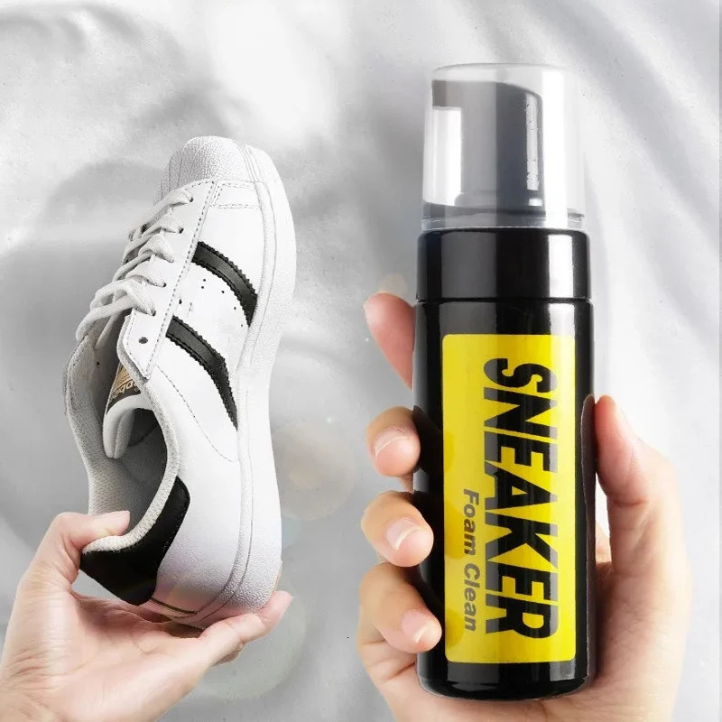 1 set Shoes Cleaner foam dry cleaning suit 150ML WaterFree Foam Sneakers Shoe Brush Cloth Work on White ShoeBoot 251129