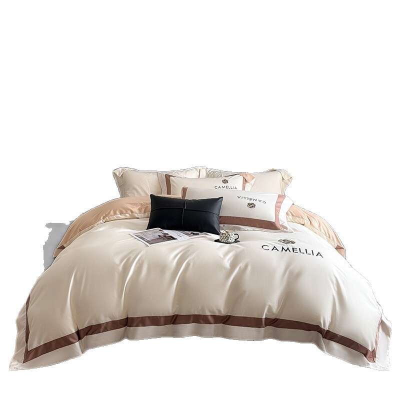 Luxury High-End Long-Staple Bedding Set 2025 New 100% Pure Cotton Embroidered Duvet Cover for Double Bed 3 ddmydog