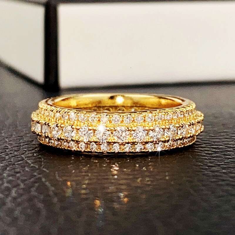 Designer Ring for Men and Women 18k Gold Diamond Zircon Ring Couple Ring Jewelry Gift