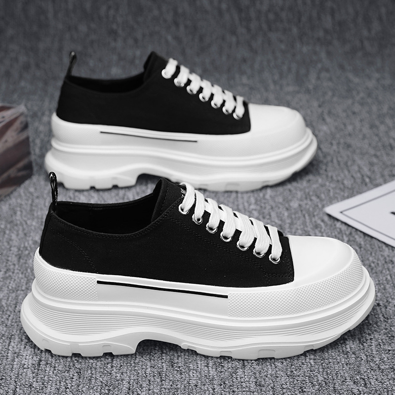 Sponge Cake Thick-soled Shoes Men's Fashionable Leather Designer Shoes Street Dance Casual Shoes