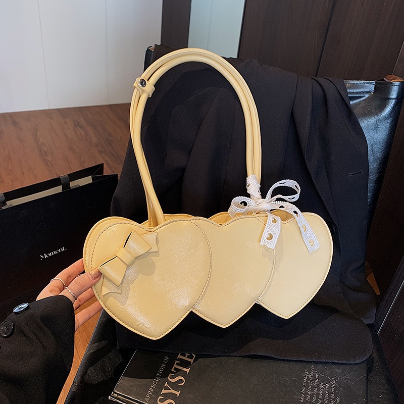 Fashionable Women's Small Love Theme Shoulder Tote for Casual Wear
