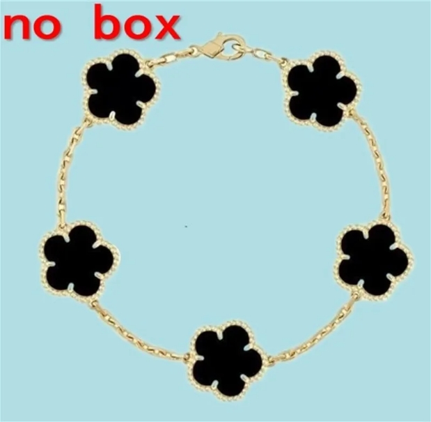 four leaf clover bracelet designer Bracelet For Men and Women Luxury jewelry Gold Silver Plate Agate