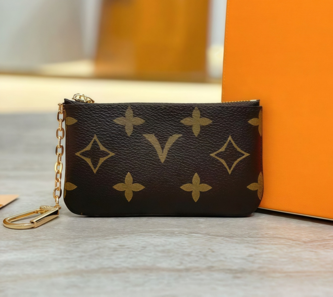 With Dust Bags Womens Men women KEY POUCH POCHETTE CLES Designers Fashion handbag Women Mens Credit Card Holder Coin Purse Luxurys Wallet Bag