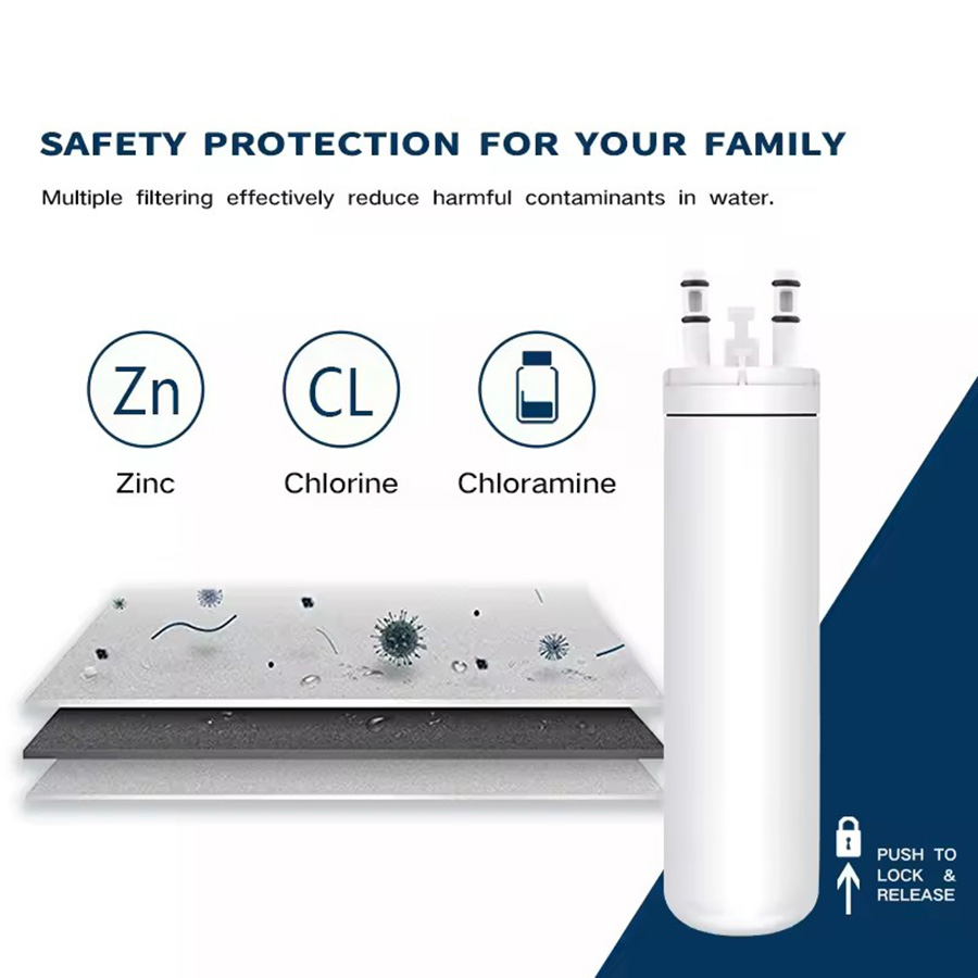 1pc Puresource3 WF3CB refrigerator water filter, no need to charge, no battery, remove odor and rust, used for refrigerator ice filter replacement