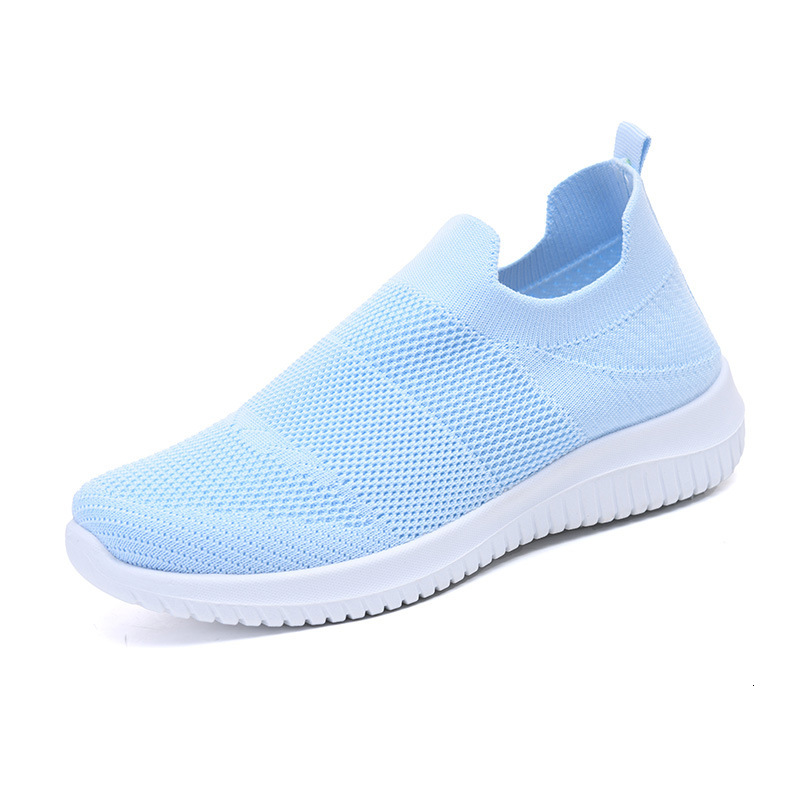One Step Women S Mom S Summer Flying Weave Breathable Single Lightweight Soft Sole Elderly Mesh Sports Shoes Ddmysaturn