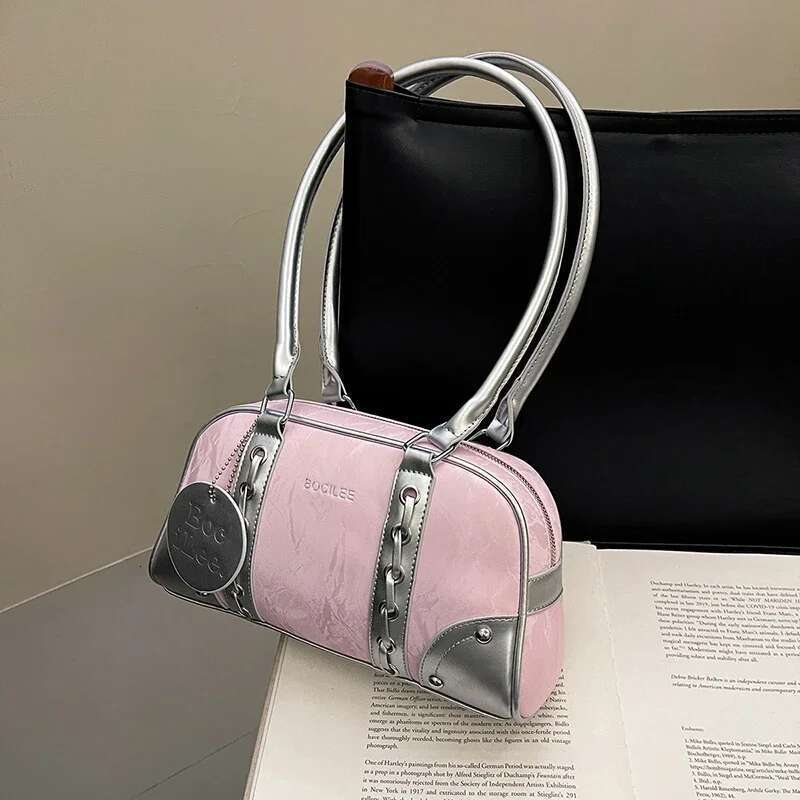 Premium Leather Commuter Crossbody Bag - Minimalist Vintage Design With Parisian Letter Style
