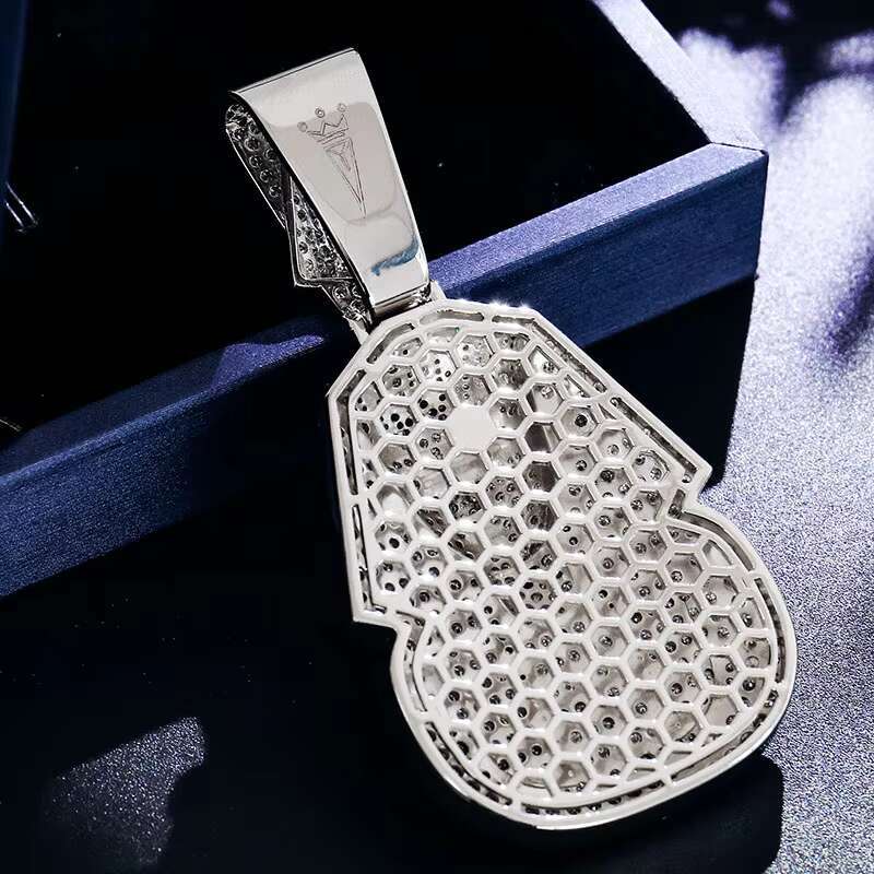 Custom Mummy Mask Pendant 925 Sterling Silver 10k14k18k Gold HipHop Moissanite Pendant Egyptian Pharaoh Iced Out Jewellery