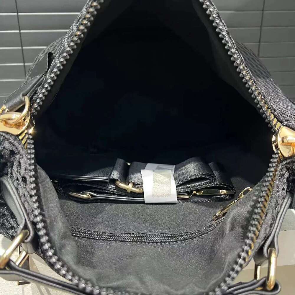 Women's Fashion Mesh Lightweight Bag Daily Use Portable Wide Shoulder Strap Multifunctional Crossbody Handbag