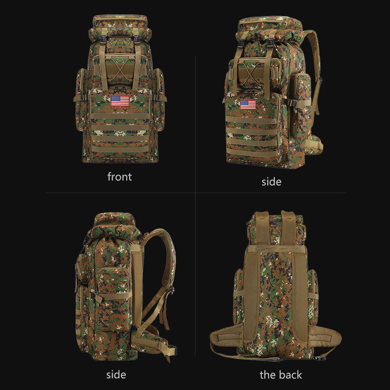 hiking backpack large capacity multifunctional set of 2 backpack chest bag suitable for outdoor sports travel camping tactical backpack for outdoor 30