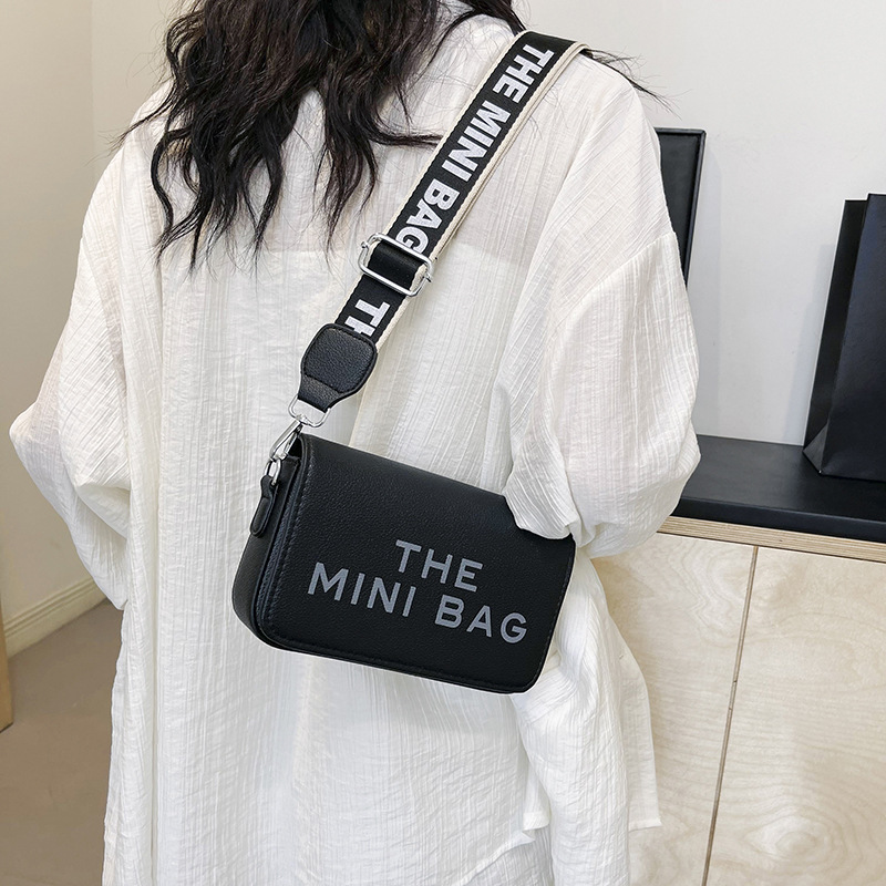 Luxury brand designer bag versatile simple versatile small square bag single shoulder oblique span women's bag