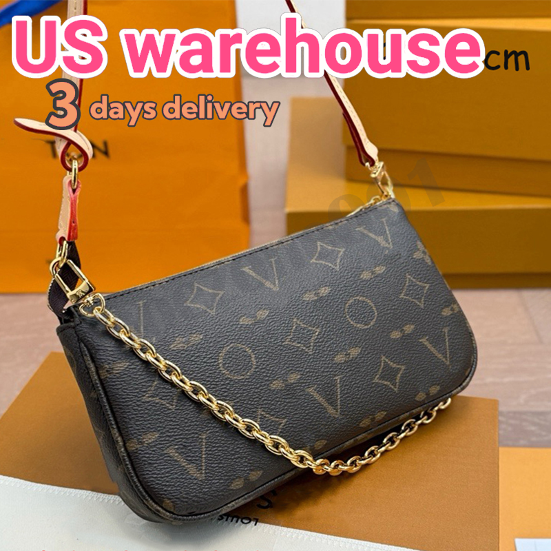 10A lvs bag Pochette Accessoires Catchy Multi Pochette Makeup Bag designer bag shoulder bag crossbody bag NANO DIANE luxury vintage vutton