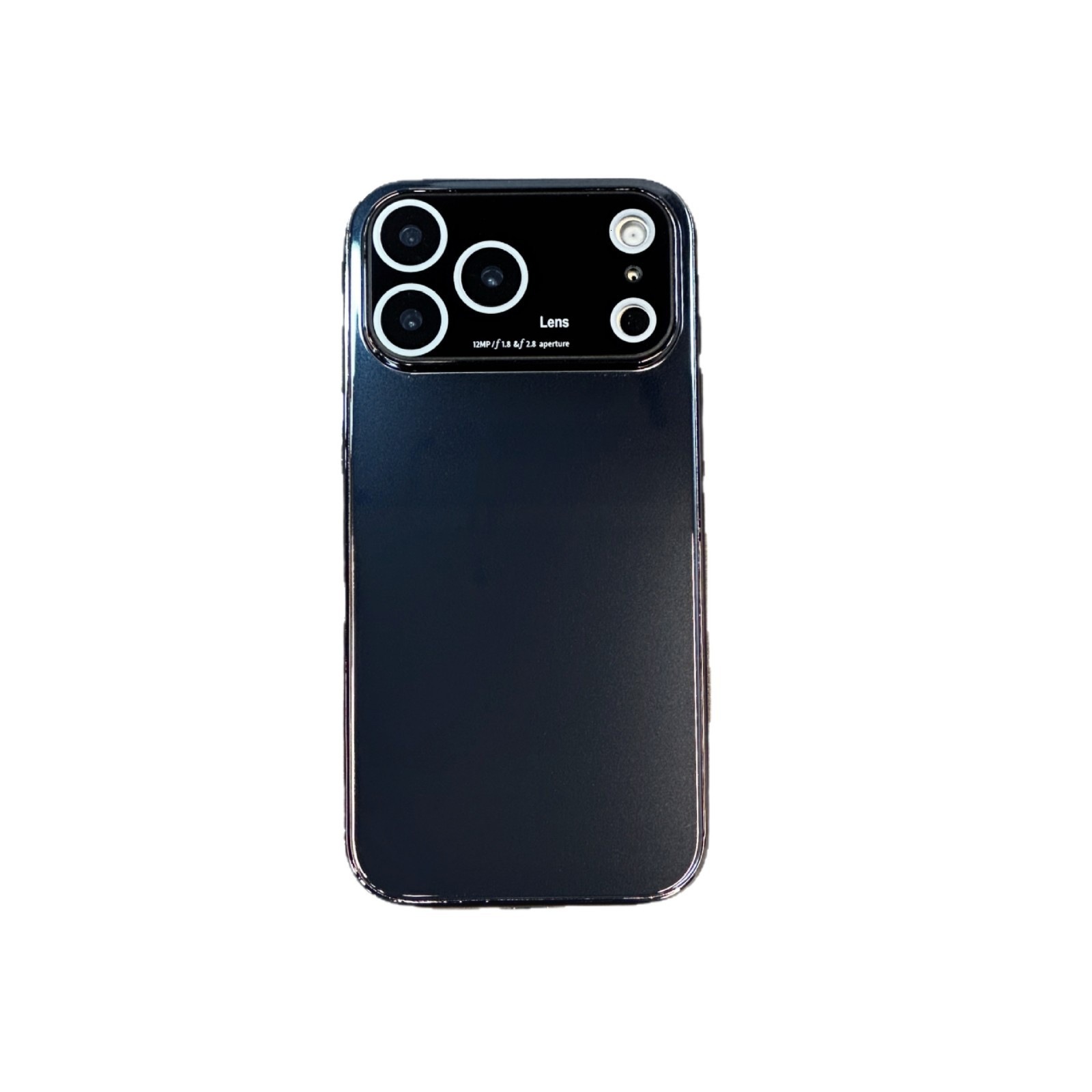Orange Mirror Glass Phone Case Compatible with iPhone 17 Pro Max Electroplated Lens Protection Case Apple 16/15 Pro