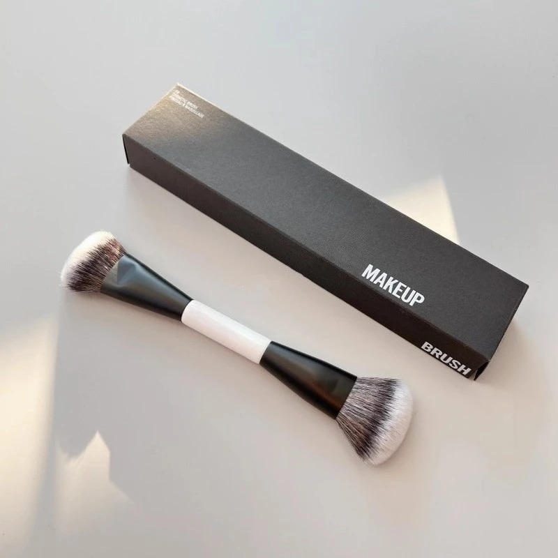 F4 Dual-Ended Foundation Face Brush Double-ended Powder Blush Contour and Eyeshadow Concealer Makeup Brushes 251125