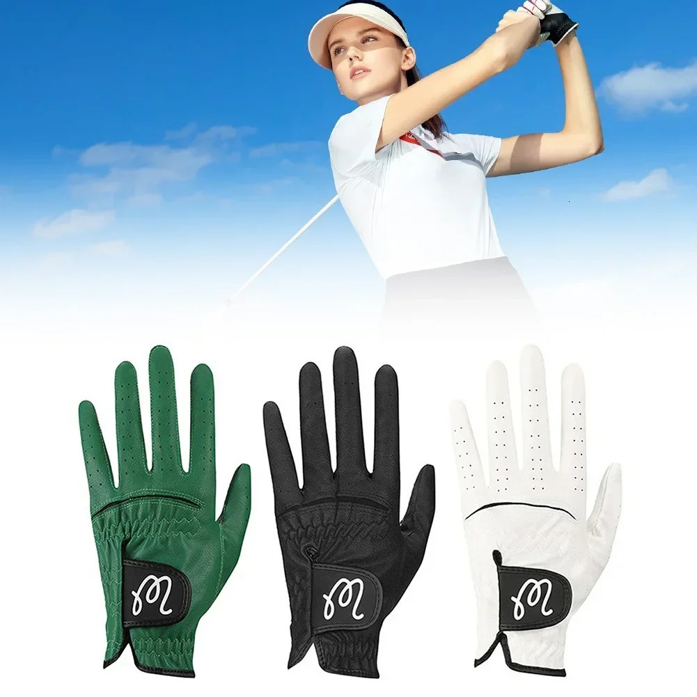 1Pc Fashionable Men Women Golf Gloves for Left Hand Anti-Slip and Breathable Pu Leather Sports Gloves Golf Equipment 251114