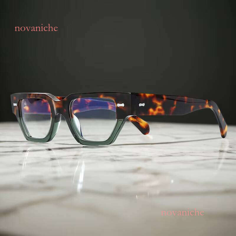 High Quality Rectangular Thick Men's Acetate Fashion Optical Eyeglass Frame