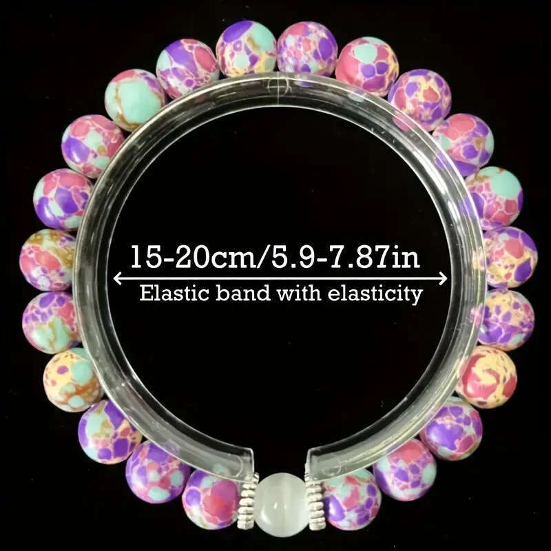Temu Xiyin TK Purple Emperor Natural Moonlight Cat Eye Stone Bracelet