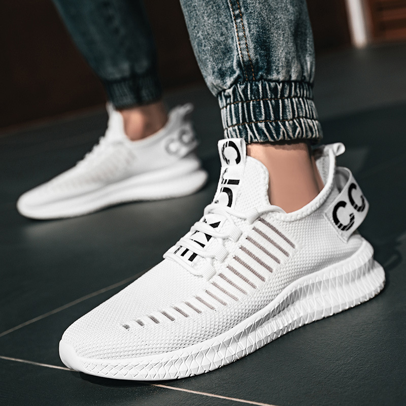 Men S Fly Woven Mesh Spring And Summer Low Cut Hollow Breathable Hole Running Oversized Coconut Shoes Lightweight Sports Shoes Ddmysaturn