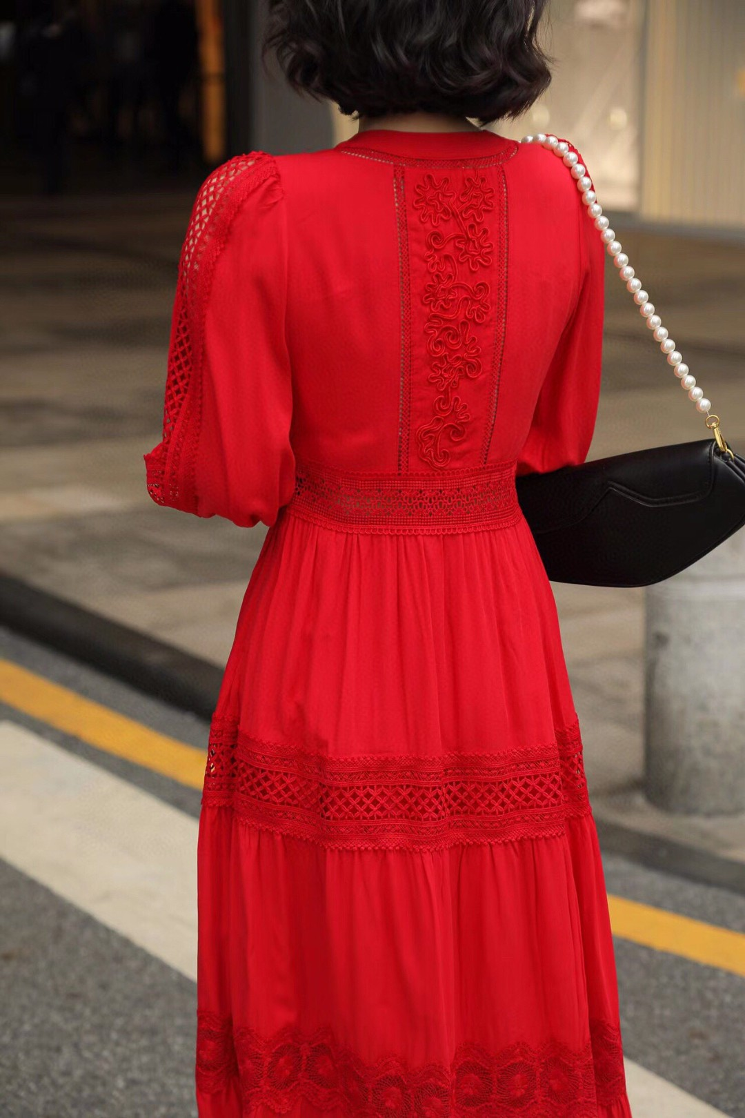 2025 Embroidered dress Fashion Week Show Customized Fashion Tailored clothing womens Fashion Paris.M336
