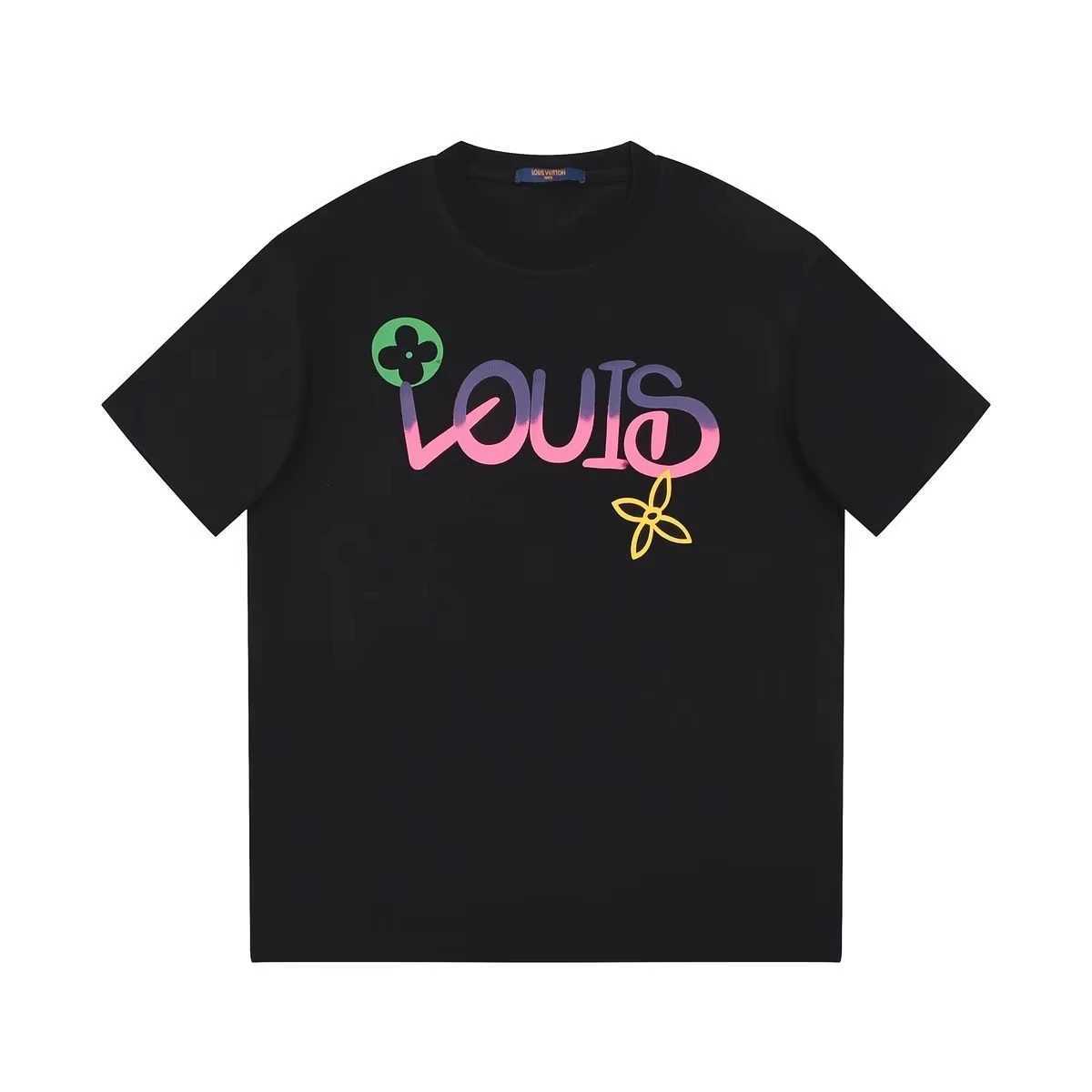 Official 2025 luxury brand new printed T-shirt letter loose mens and womens top casual round neck short sleeved T-shirtT250430