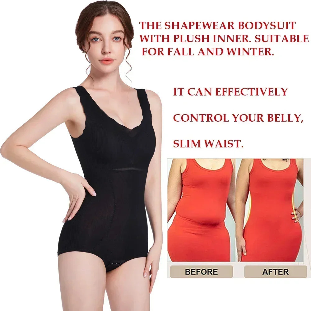 Warm womens winter thick abdominal compression shaping bra 250430