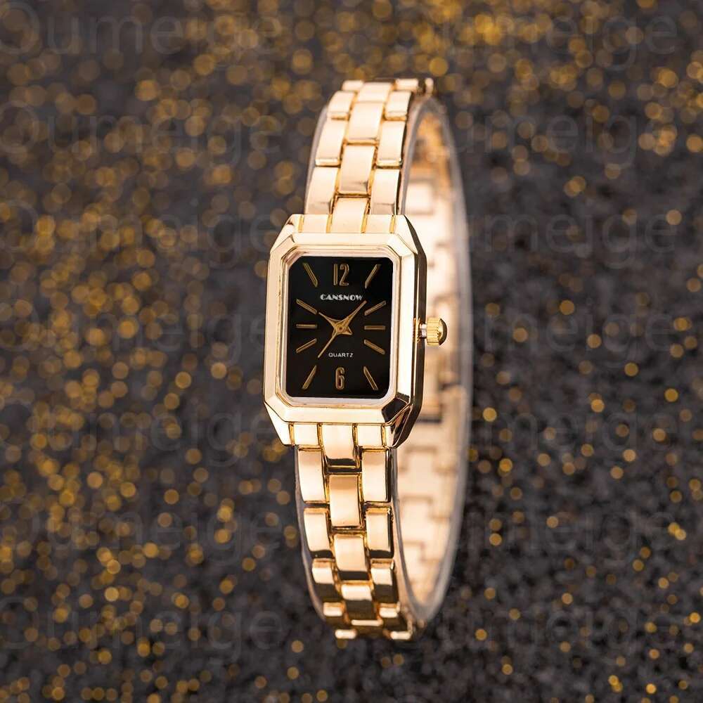 Top Brand Gold Watches Women Elegant Small Square Dial Ladies Quartz Watch Simple Fashion Female Clock zegarek damski