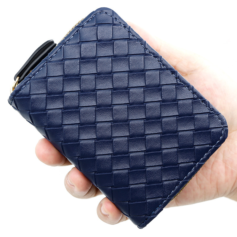 Designer Wallet Fashion Ins Style Woven Zipper Small Coin Purse Men S And Women S Organ Bag Multi Slot Card Sleeve Luxury Wallet Key Pouch