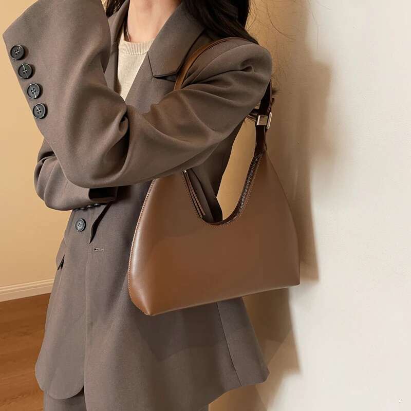 MOODS Fashion Underarm Shoulder Bags For Women PU Leather Pure Color Armpit Hobo Bag New Designer Purses And Handbag Bag
