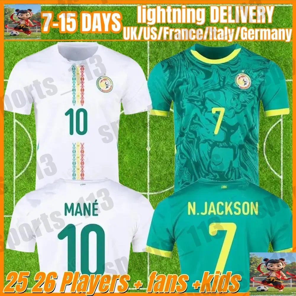 Senegal jerseys 2025 MANE N.JACKSON Senegal football shirts kids kit KOULIBALY P.M. SARR NDIAYE NIAKHATE jersey national team