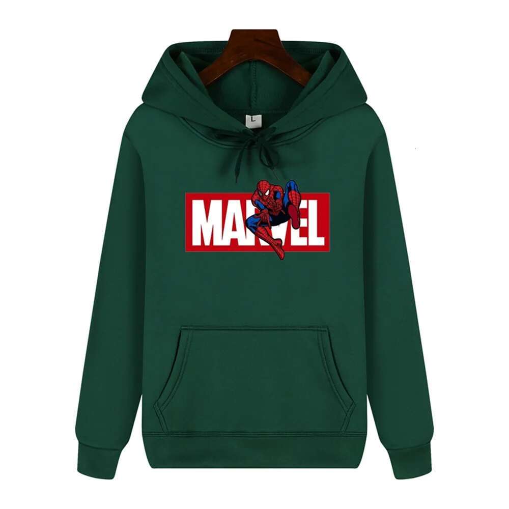 Autumn and spring comfortable soft thickened Spider-Man printed men's high quality casual fashion warm street hoodie fashion clothing women