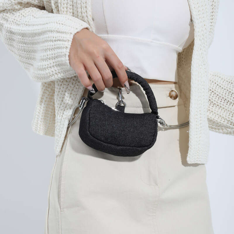 Women's Mini 2025 new headphone Creative denim handbag Super small women's crossbody bag
