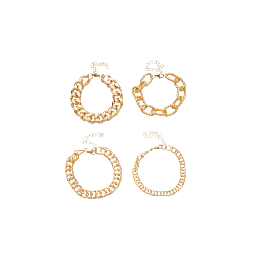 European and American Cross-Border Metal Chain Set Simple Fashion Personality Trendy Versatile Bracelet 2025 New Style Jewelry - view 9