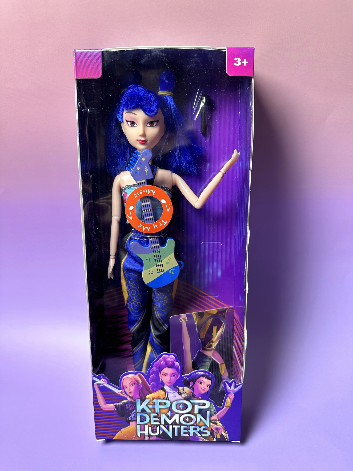 Kpop Demon Hunters 3-Pack Action Figure Dolls - Rumi Mira Zoey DIY Plastic Toys with Music Collectible Kpop Gift for Girls 3 251121