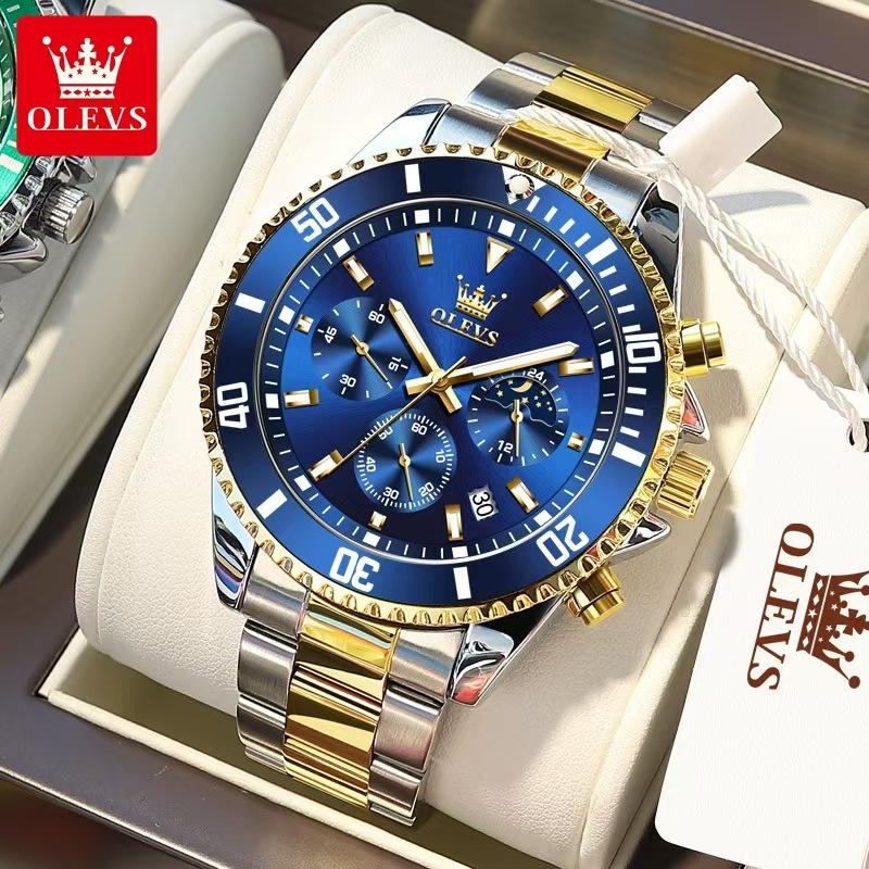 Luxury Fashionable Male Watches: Durable Quartz Movement & Seawater Proof Features