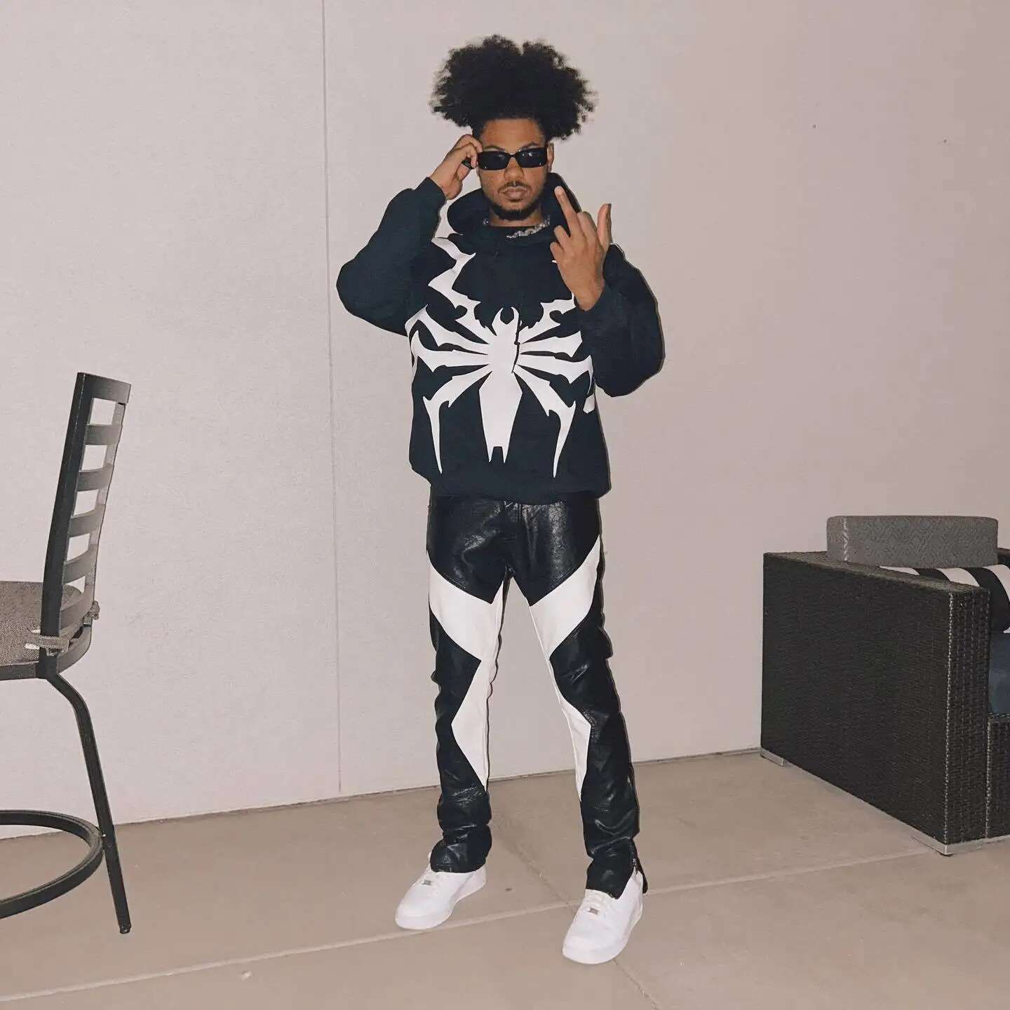 Haruku Spider Print hoodies graphic y2k top oversized zip up hoodie Couples American streetwear goth men clothes fashion clothing women