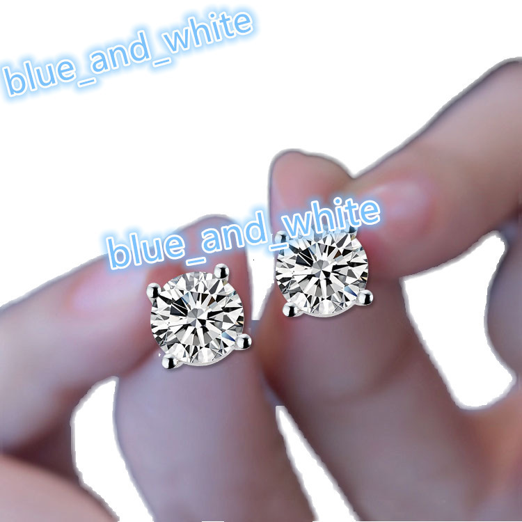Elegant 18K White Gold Lab Grown Diamond Earrings Custom Jewelry Gift for Women with Real Diamonds