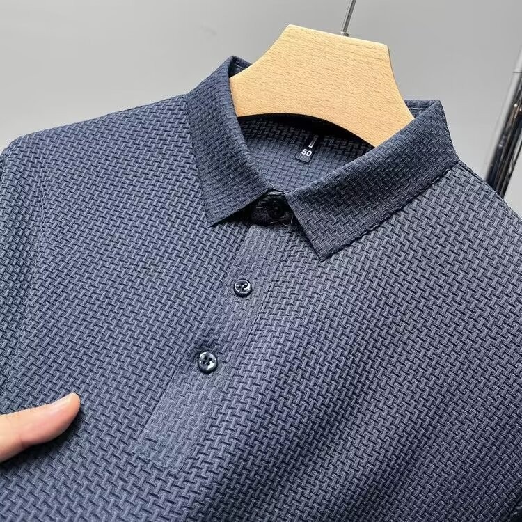 New Summer Brand Polo Shirt High Quality Men's Short Sleeve Breathable Top Business Casual Sweat-absorbing Polo-shirt for Men