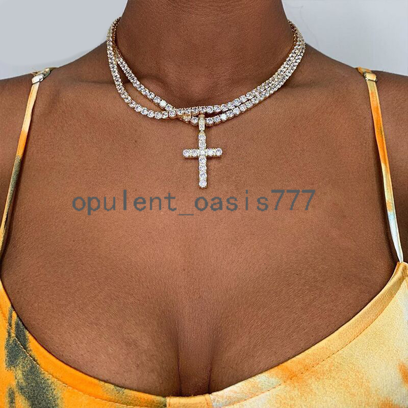 4mm Tennis Chain Hip Hop Custom 925 Sterling Silver Mens moissanite Diamond Iced Out Tennis Chain Necklace moissanite Tennis Chain Necklace