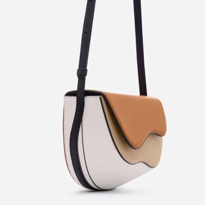 New Saddle Bag Shoulder Crossbody Bags for Women Hit Color Patchwork Bolsa Niche Underarm Bolsas Small Square Bolsos Mujer