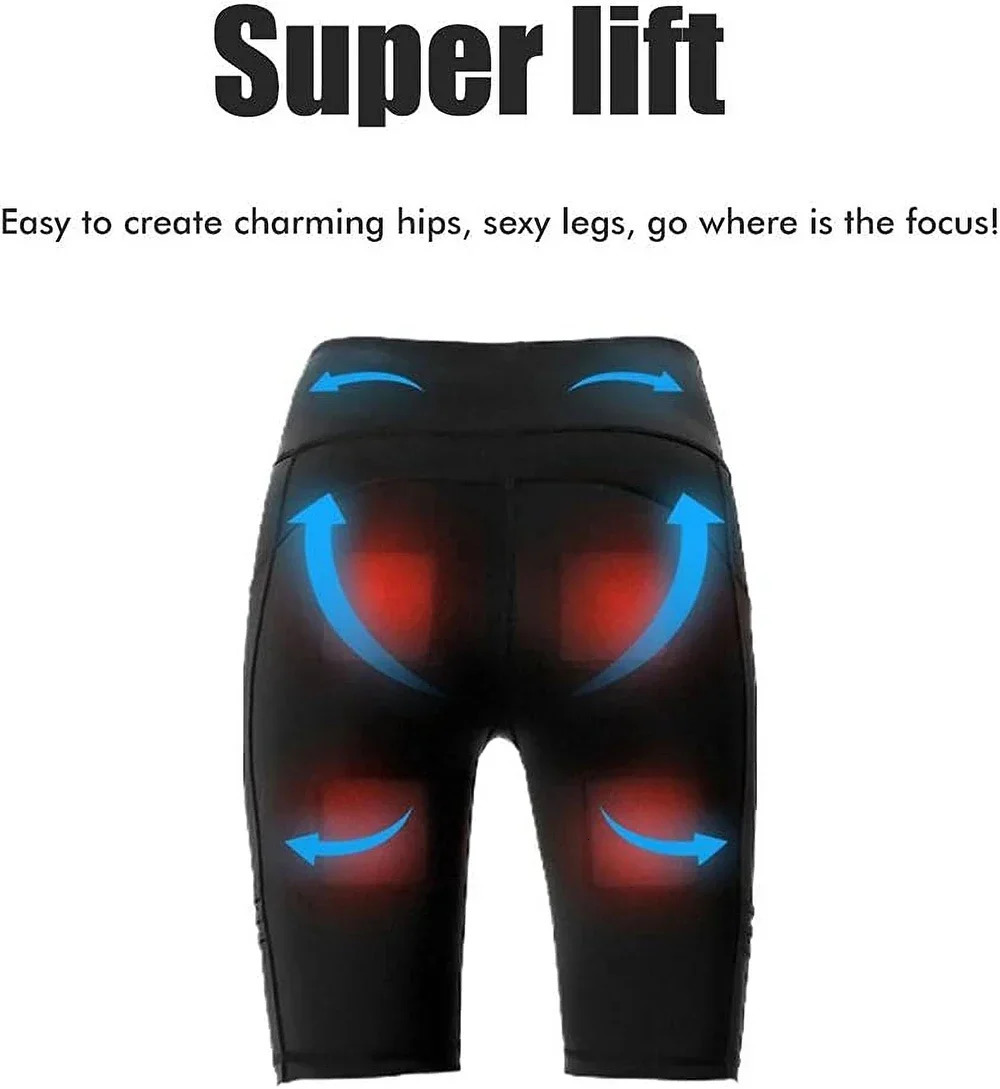EMS Muscle Stimulation Massage Pants Leg Shaping Shorts Intelligent Slimming And Leg Slimming Yoga Pants USB Charging 250424