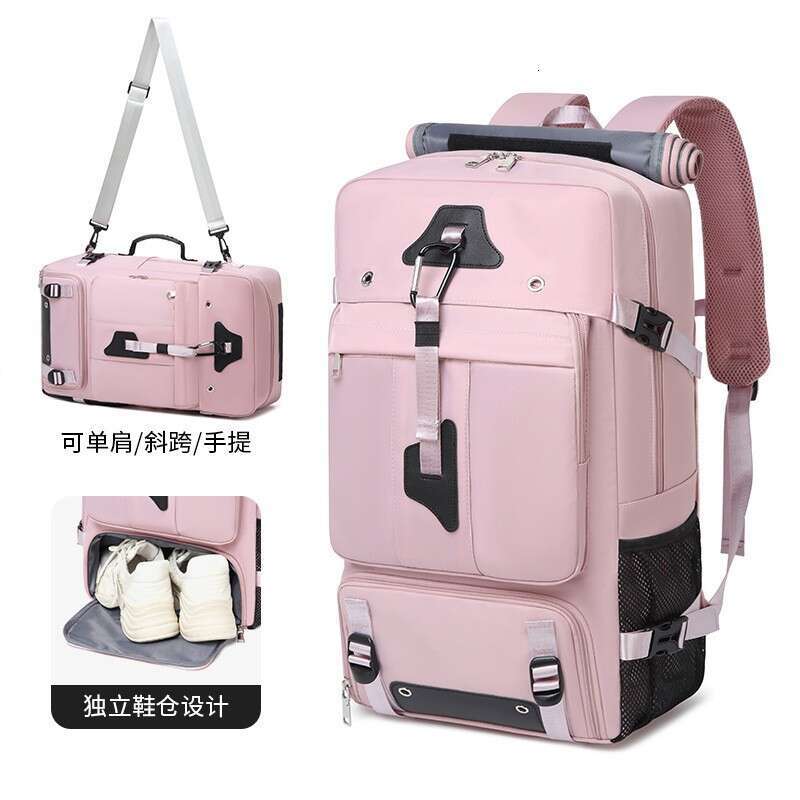 Backpack men's high-end backpack, large capacity crossbody carrying travel bag, outdoor hiking backpack for women