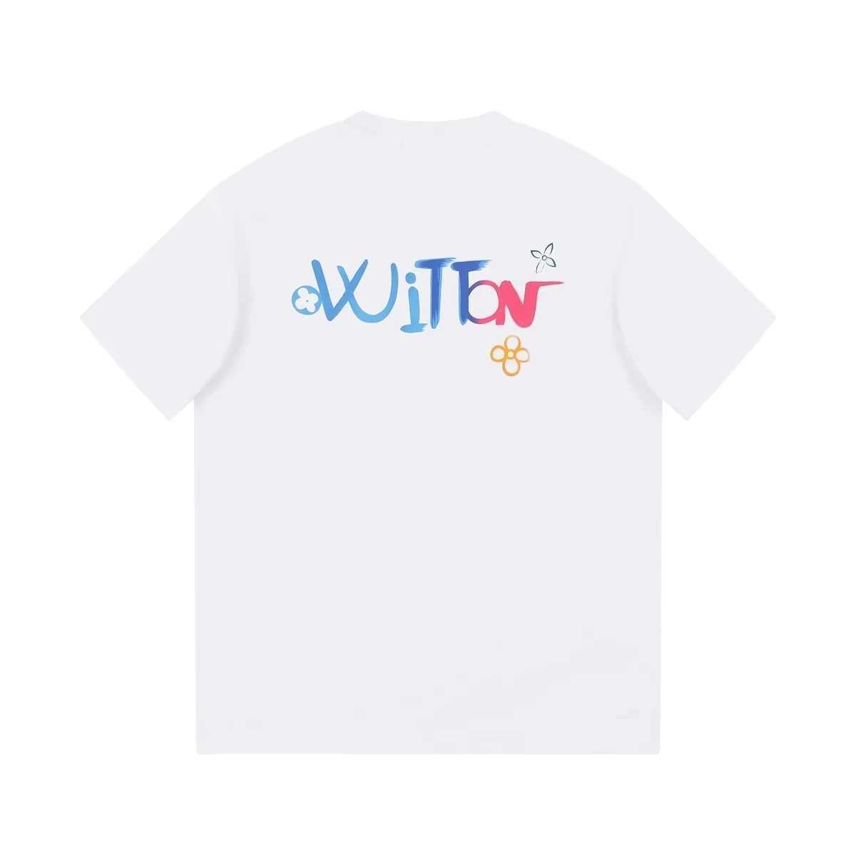 Official 2025 luxury brand new printed T-shirt letter loose mens and womens top casual round neck short sleeved T-shirtT250430