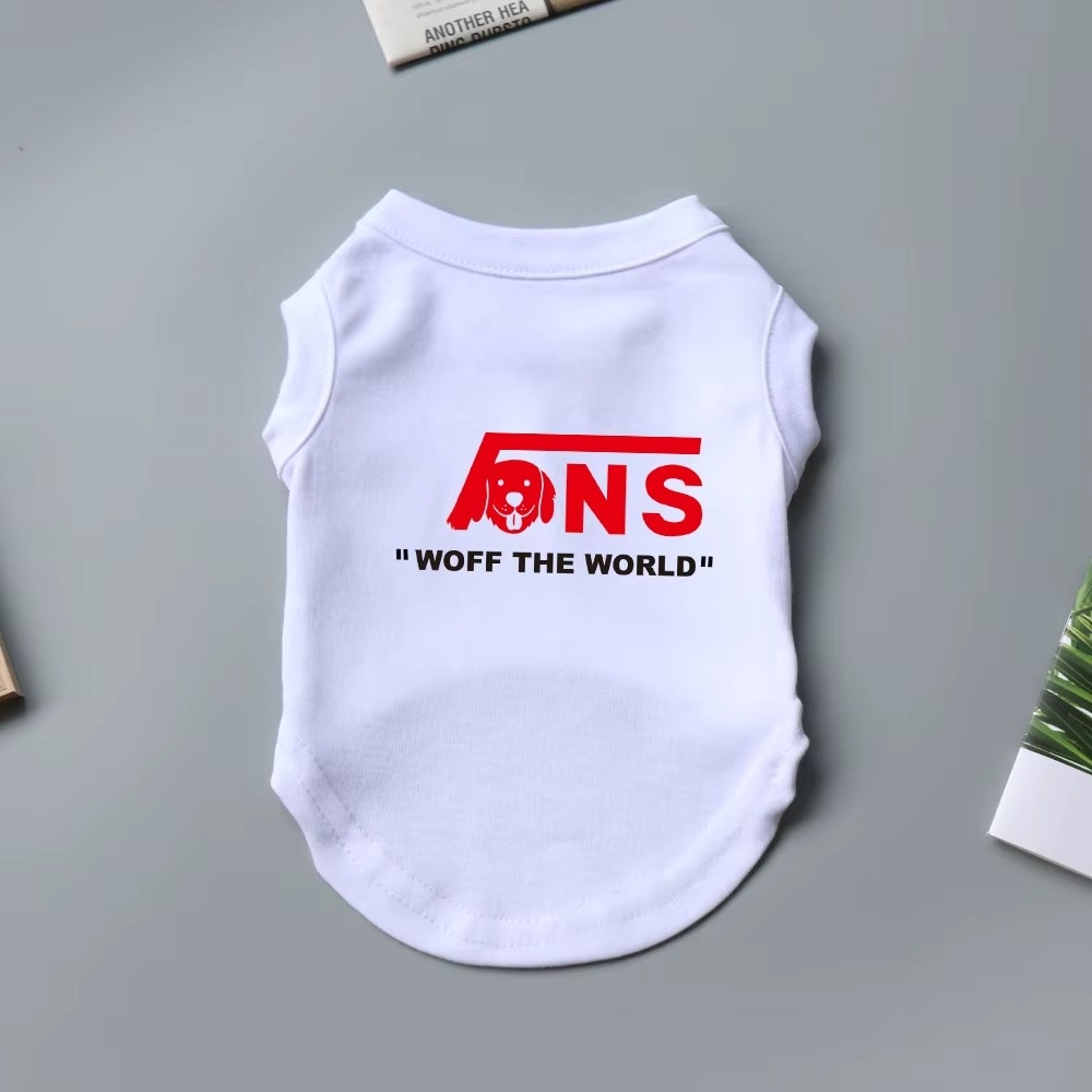 Dog Shirts Puppy Clothes for Small Dogs Boy, Imitating Design Pet T-Shirts Vest Apparel with Classic Letter Printed Comfort Summer Shirts Beach Wear C