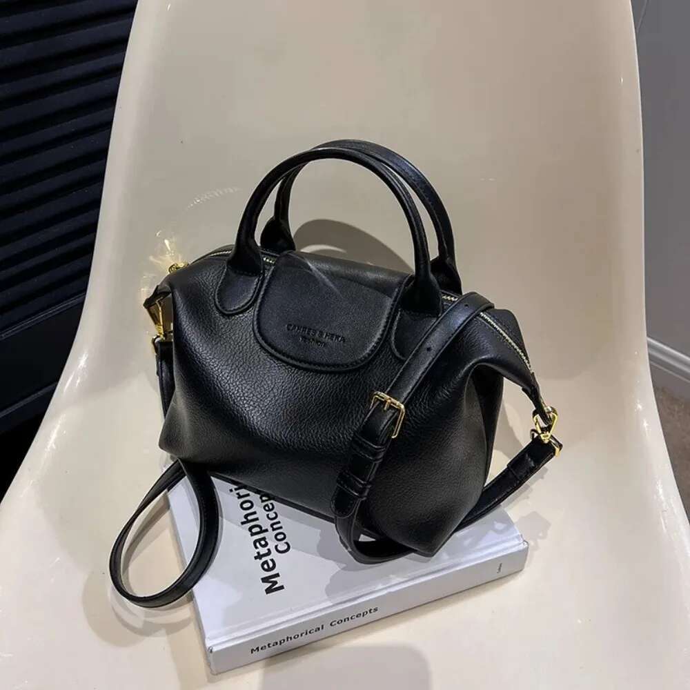 Fashion mommy 2025new arrival leather texture contrast colorsatcheleasiest for match shoulder crossbody bag