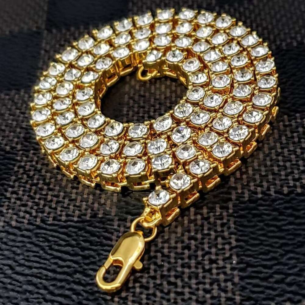 5mm Custom High Quality Tennis Chain 925 Sterling Silver 10K Gold Iced Out Moissanite Tennis Chain