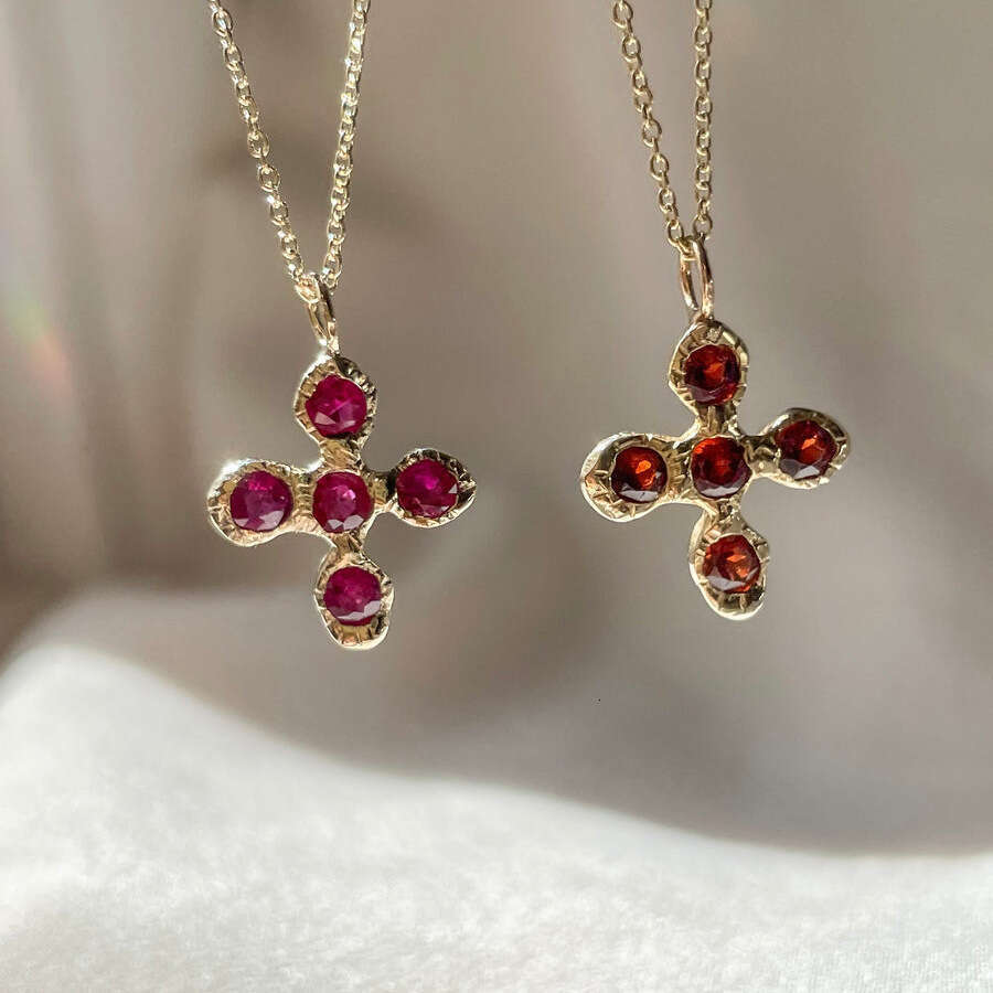 Designer jewelry for women Luxury necklace New Cross Vampire Halloween Pendant Necklace Clear High Praise Pendant Clavicle Mother's Day gift dail
